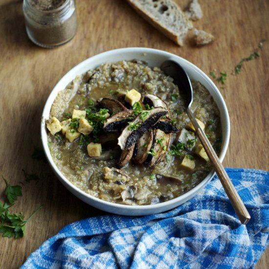 Mushroom & Quinoa Soup