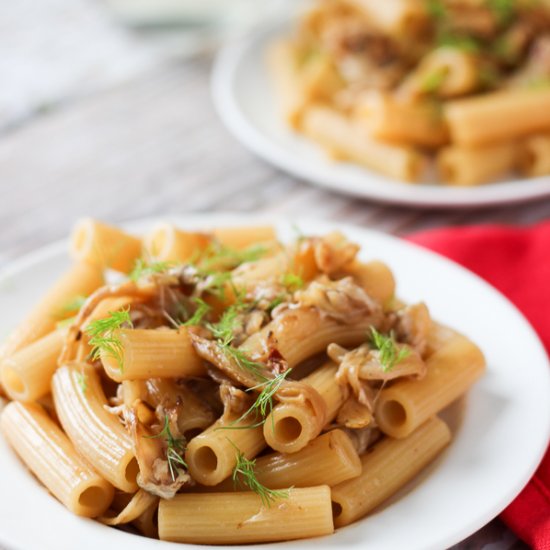 Caramelized Fennel & Burrata Pasta