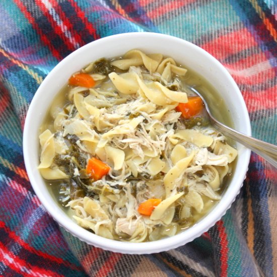 Slow Cooker Chicken Soup with Kale