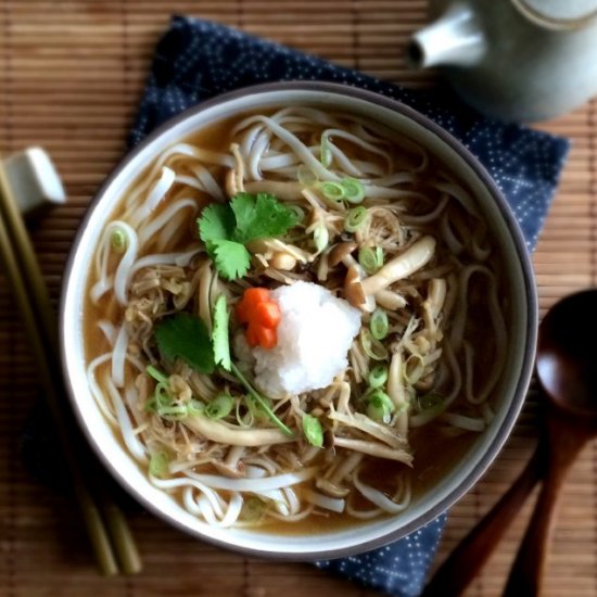 Buna Enoki Mushroom Udon Soup