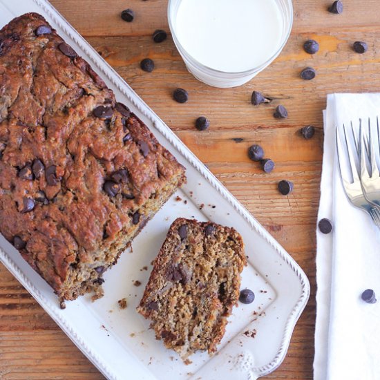 Banana Chocolate Chunk Bread