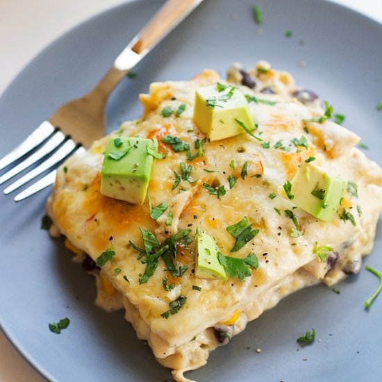 White Chicken Enchilada Casserole