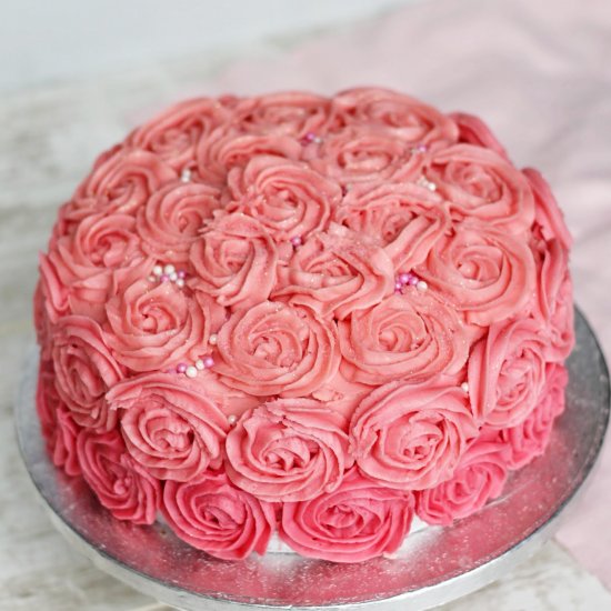 Tutorial – Rose Swirl Cake