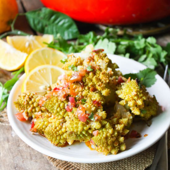 Roasted Romanesco Cauliflower