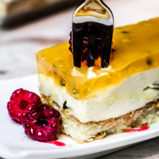 Passion Fruit No-Bake Cheesecake