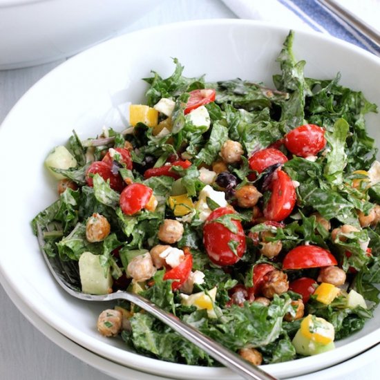 Chopped Salad with Roasted Chickpea