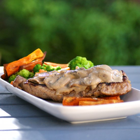 Creamy Mushroom Sauce for Steak