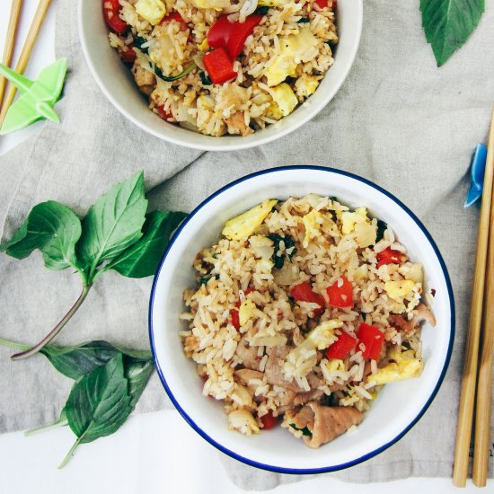 Pork and Thai Basil Fried Rice