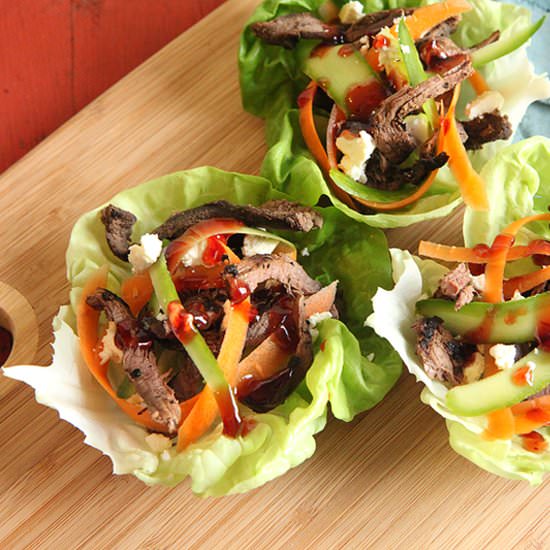 Moose Tenderloin Lettuce Wraps