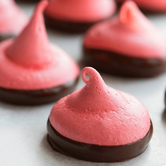 Cherry Cordial Meringues