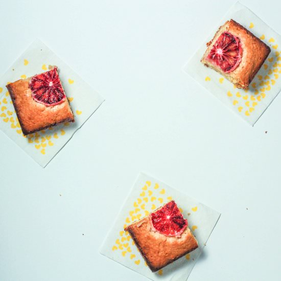 Blood Orange Blondies