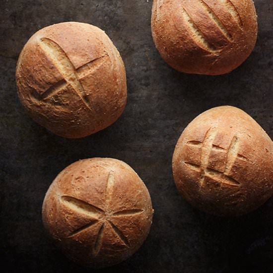 Sourdough Rye Bread Bowls