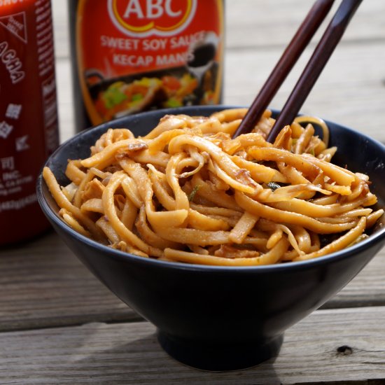 Sweet and Spicy Udon Noodles