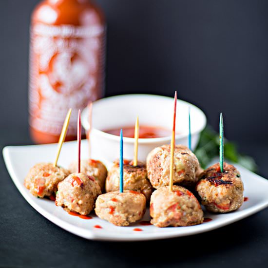 Sriracha Chicken Balls