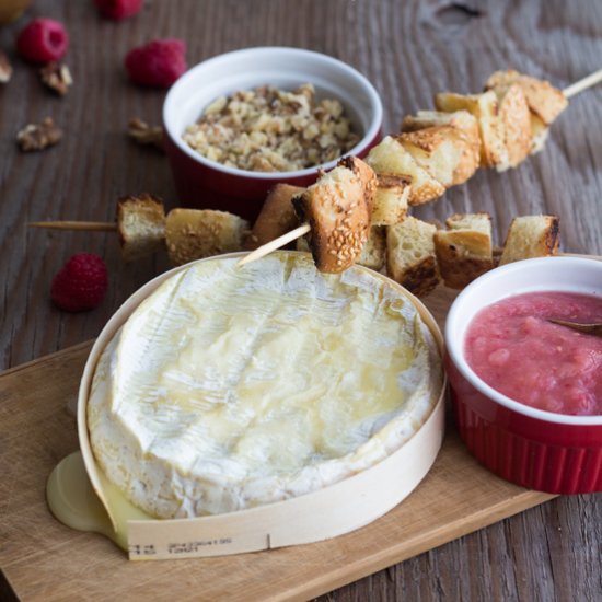 Baked Camembert with Walnuts