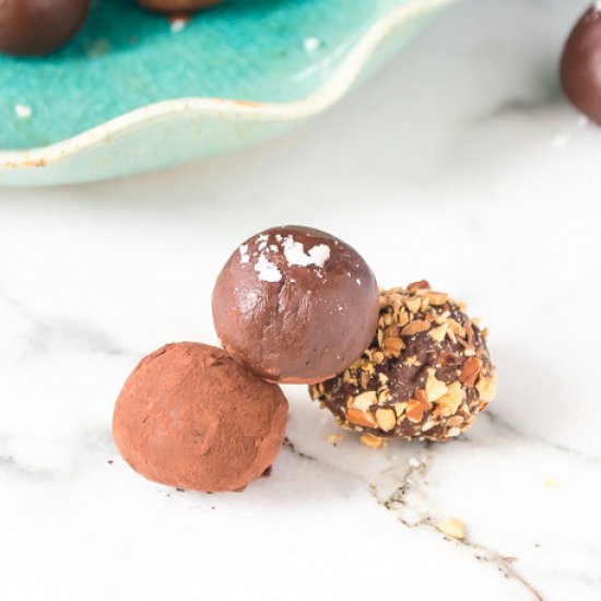 Salted Caramel Chocolate Truffles