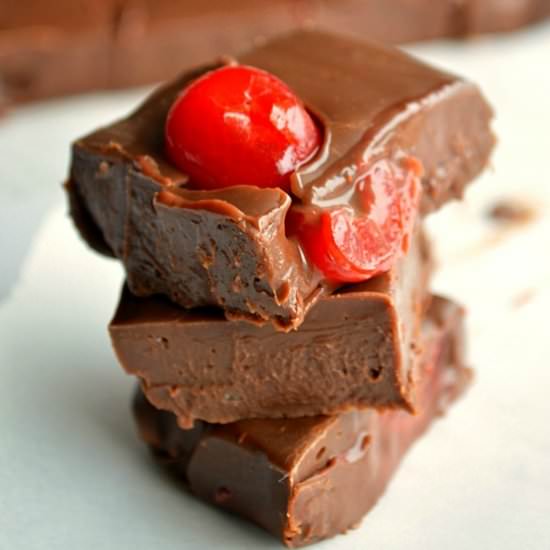 Chocolate Covered Cherry Fudge