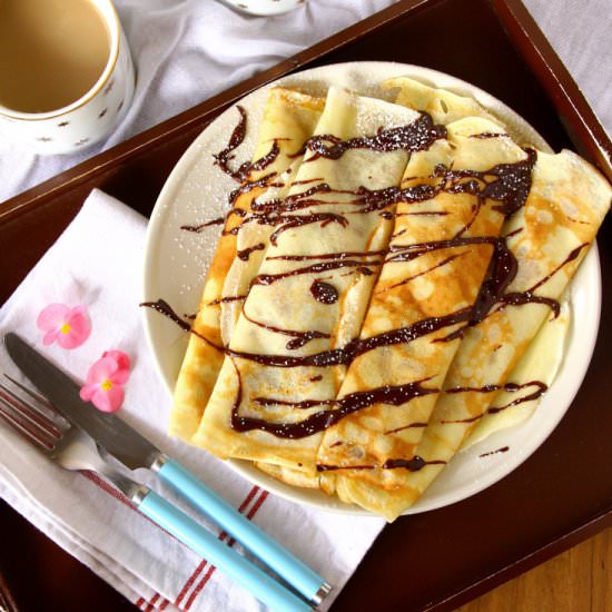 Caramelized Banana Crepes