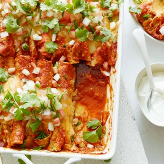 Poblano Chicken Enchiladas