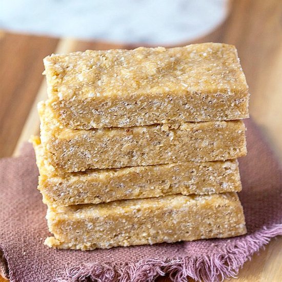 No Bake Cashew Coconut Protein Bars