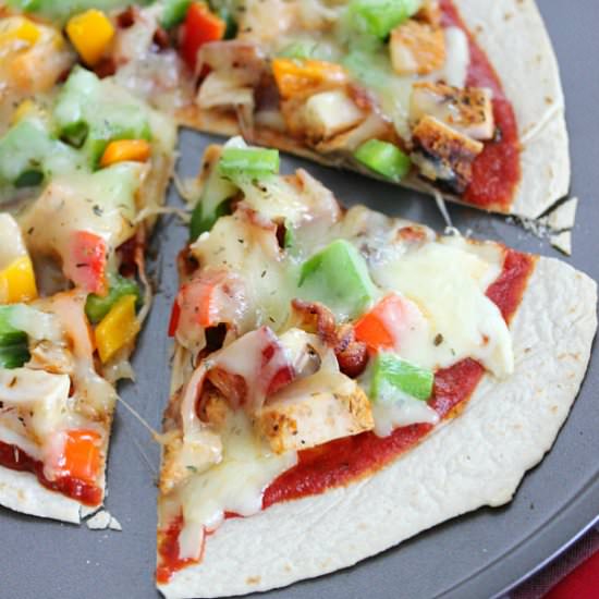 Chicken & Bacon Pizza Quesadilla