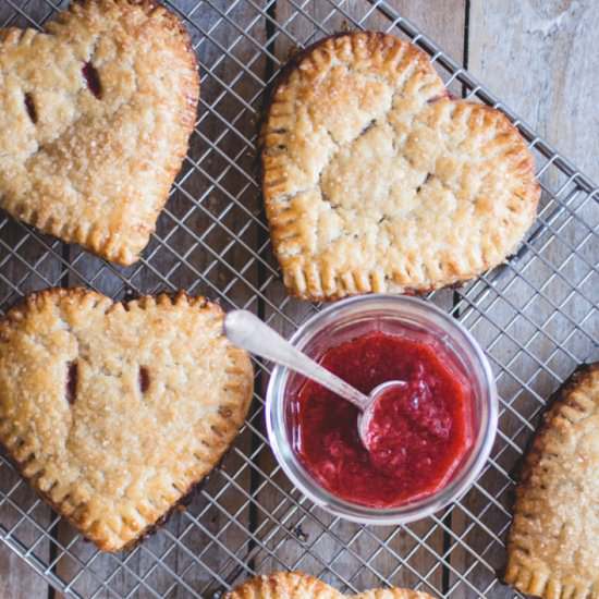 Strawberry Marzipan Hand Pies