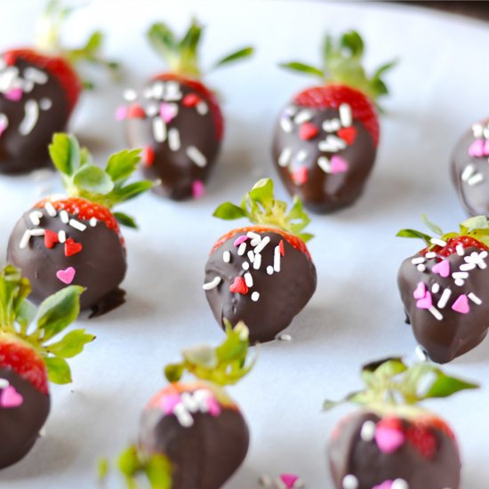 Dark Chocolate Covered Strawberries