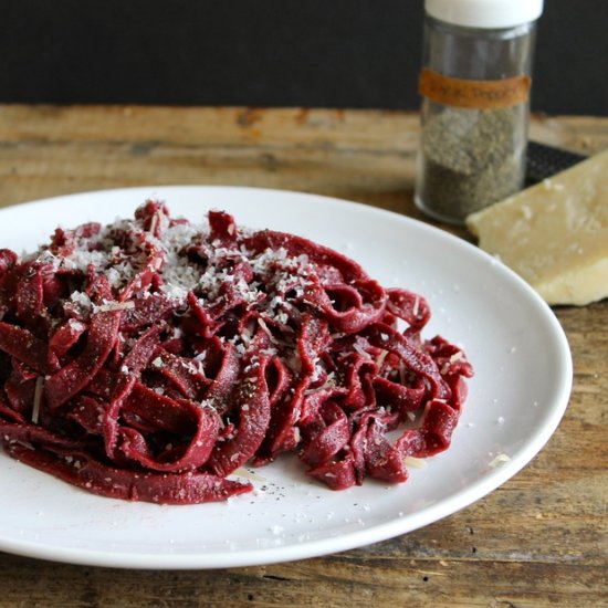 Cacio e Pepe Beet Pasta