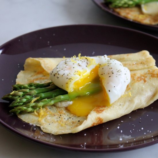 Asparagus and Brie Crepe