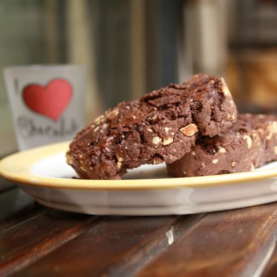 Chocolate Almond Biscotti