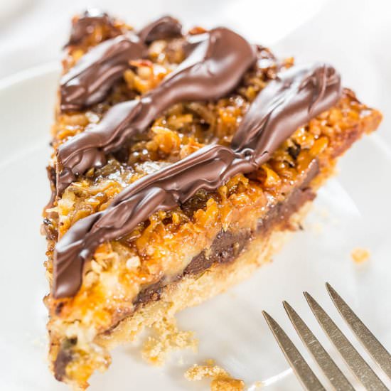 Samoas Cookie Pie