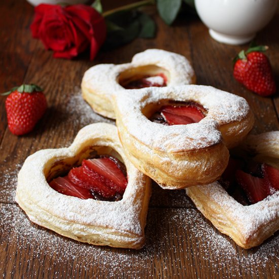 Strawberry Chocolate Croissants