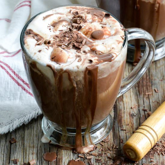 Stout Hot Chocolate with Ice Cream