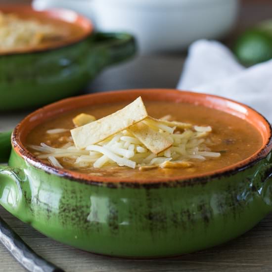 Spicy Chicken Tortilla Soup