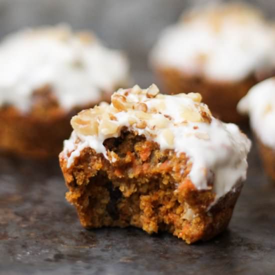 Healthy Carrot Cake Muffins