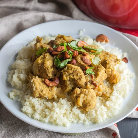 Creamy Cashew Curry Chicken