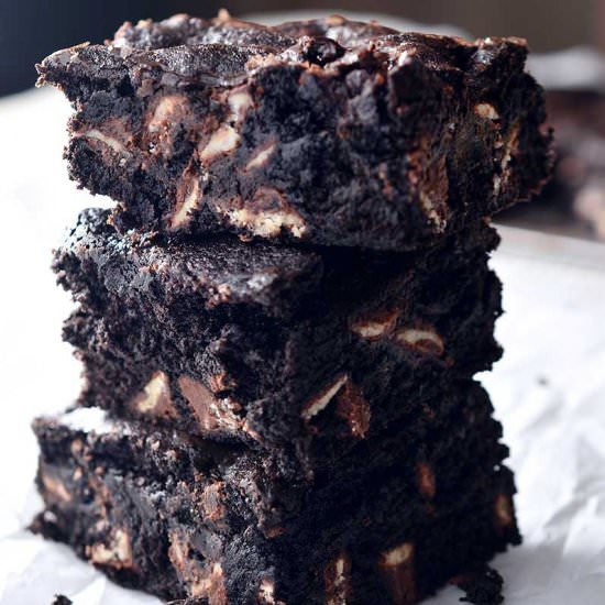 Dark Chocolate Cherry Brownies