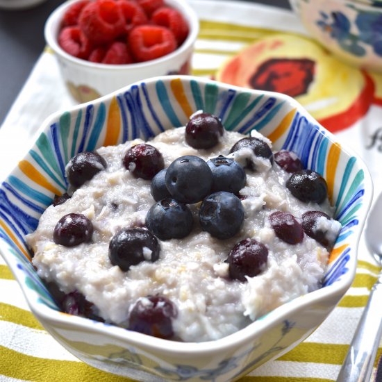 Coconut Blueberry Oatmeal