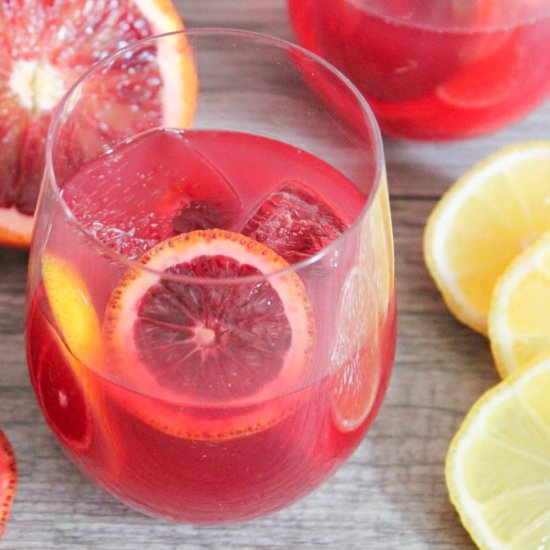 Blood Orange Champagne Punch