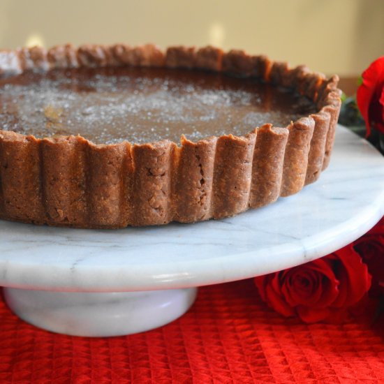 Champagne Rose Chocolate Tart