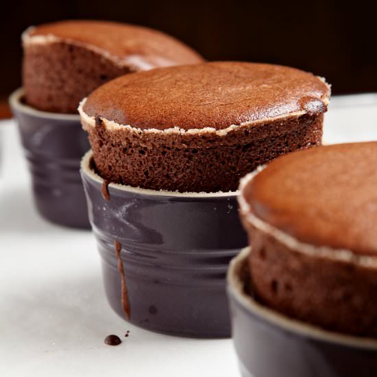 Dark Chocolate Souffles