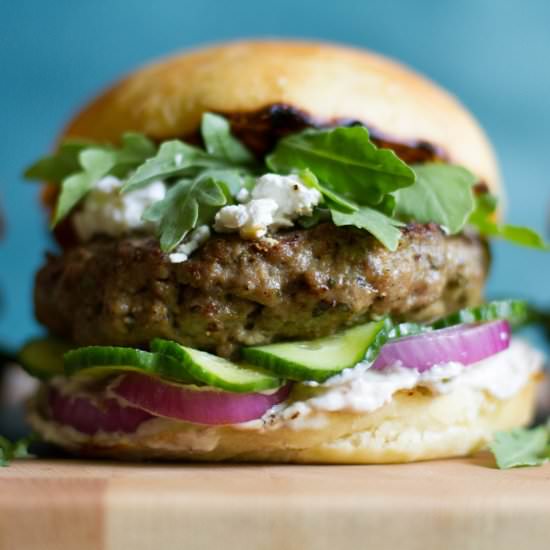 Mediterranean Lamb Burger