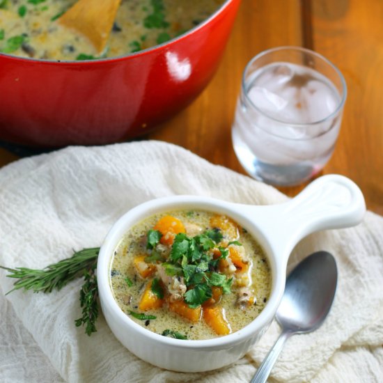 Chicken & Cauliflower Rice Soup