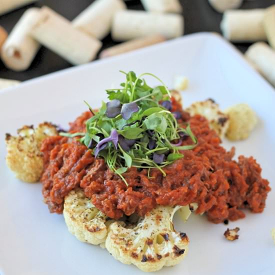 Short Rib Ragu & Cauliflower Steaks