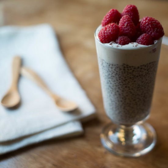 Chia Pudding with Rose + Cardamom