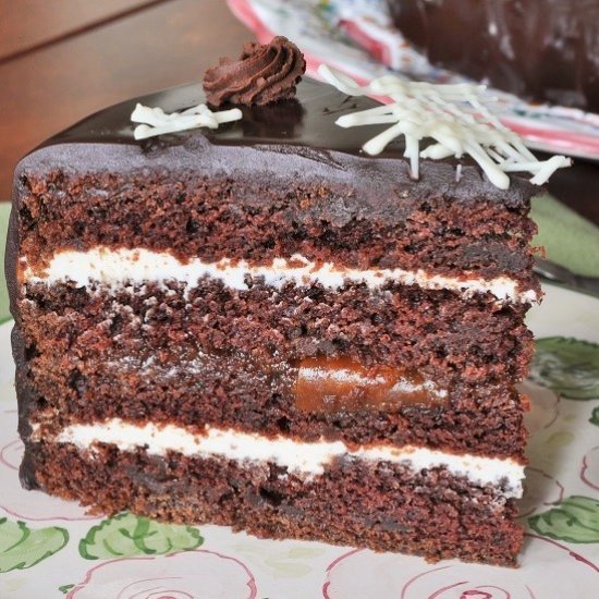 Triple Chocolate Star Cake