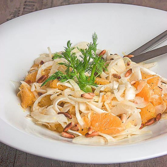 Fennel-Orange-Salad with Pine Nuts