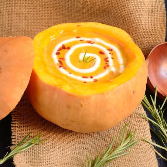 Spiced Roasted Pumpkin Soup