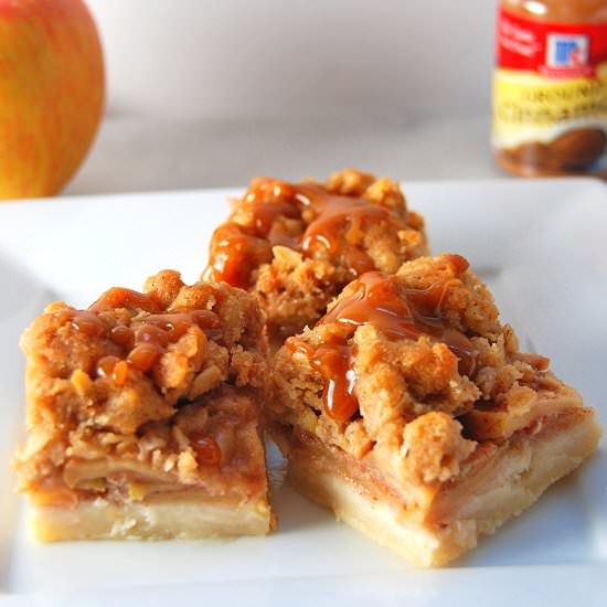 Salted Caramel Apple Pie Bars