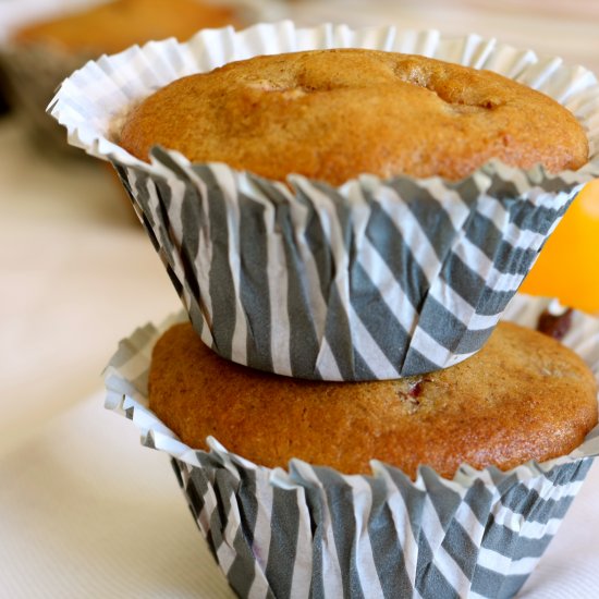 Healthy Strawberry Lemon Muffins